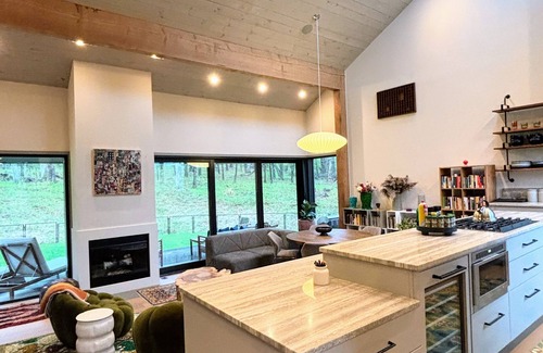 Austerlitz House | Modern Country Retreat with Designer Touches Near Lenox, Stockbridge, & Chatham