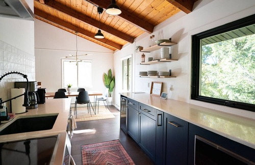 Copake Lake House | Modern hilltop chalet-style cabin @ Copake Lake