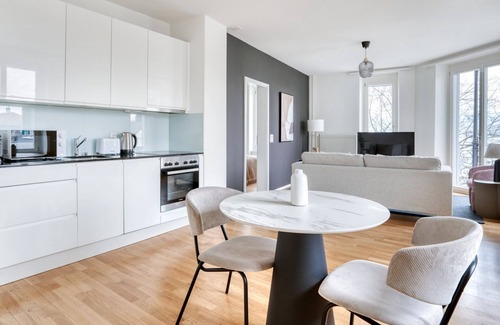 Horgen District Apartment | Modern Horgen 2.5 Room w/Storage & W/D, 3 min to Market, by Blueground