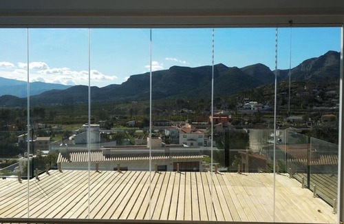 Gandia House | Modern house with indoor pool in urbanization with security service.