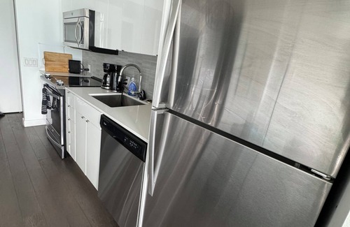 Downtown Winnipeg Apartment | Modern Luxury 2 bed sleeps 5 wifi laundry king bed