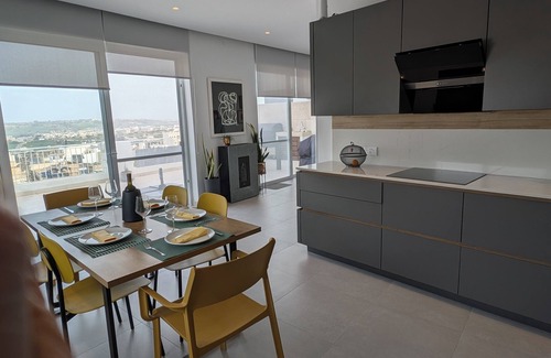 Sannat Apartment | Modern Luxury Penthouse w/Pool and Views over Gozo