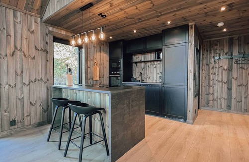 Gol Municipality Cabin | Modern Mountain Cabin - Outdoor Hot Tub - 8 Beds