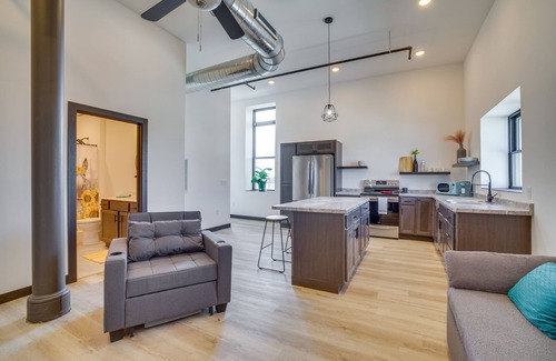 Cashton Apartment | Modern, Open-Concept Apartment: Downtown Cashton!
