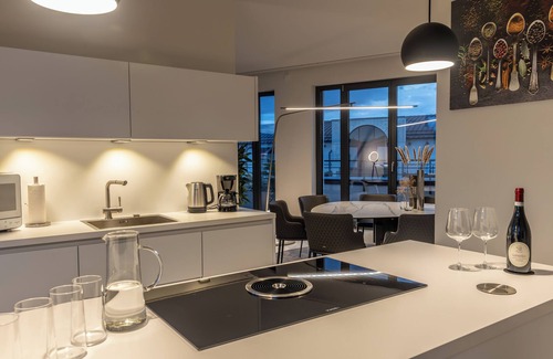 Zentrum-Suedost Apartment | Modern Penthouse in Top Location w/Roof Terrace & Garage