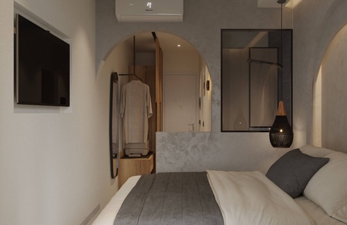 Haraki Hotel | Modern Room with Castle and Sea View on 1st Floor