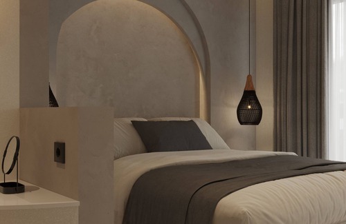 Haraki Hotel | Modern Room with Castle and Sea View on 1st Floor