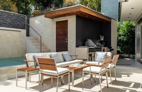 Hollywood Hills West Villa | Modern Sunset Strip Villa w/Tennis Court,Pool, Sauna-SPA