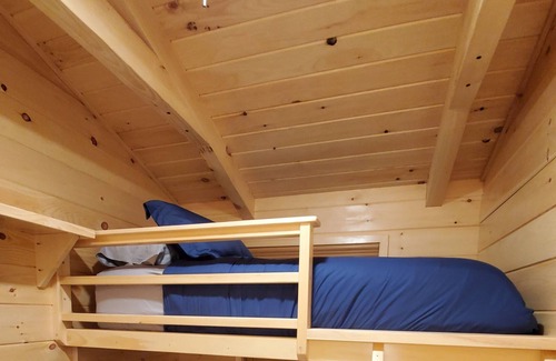Whippleville Cabin | Modern Tiny Home Cabin Deux w./ Hot Tub next to Titus Mtn Ski & Malone
