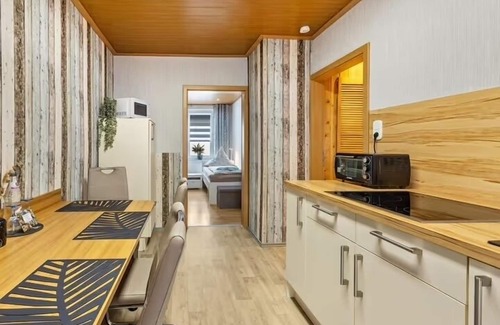 Thale Apartment | Modern vacation apartment with covered terrace