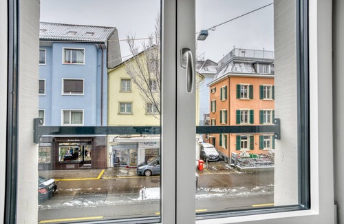 Sihlfeld Apartment | Modern Wiedikon 2.0 Room w/Storage & W/D, 3 min to Market, by Blueground