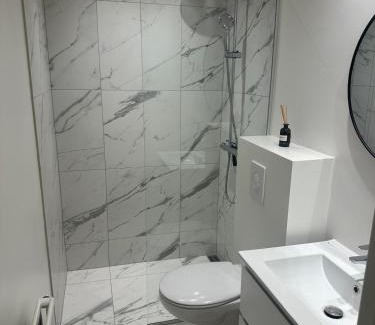 Holstebro Apartment | Modernized Bed & Bath
