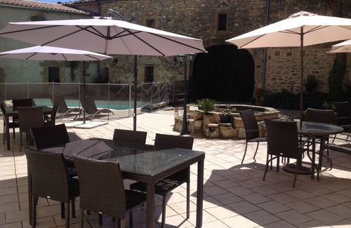 Montaren-et-Saint-Mediers Apartment | Montaren Et Saint Mediers: LODGING the OLIVE-TREES apartment in Farmhouse of the XVIIIème century with independent entry, made safe heated swimming pool and Spa