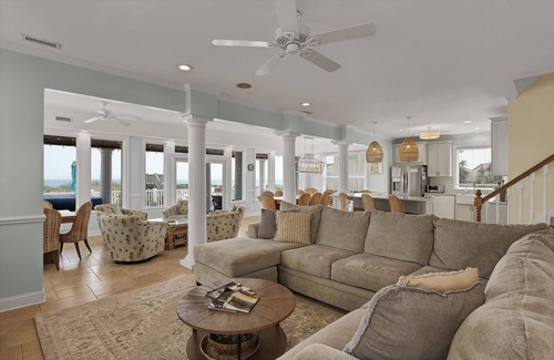 North Topsail Beach House | Moondance | Oceanfront | Private Heated Pool & Hot Tub