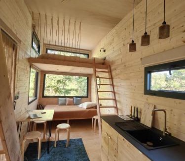 Saint-Jacques-d'Ambur Ski Chalet | Moose home Tiny house AMBUR
