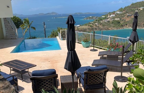 Great Cruz Bay Villa | Morgan Point Villa-Ocean Views-Infinity Pool-Solar-Close to Town
