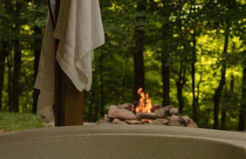 Allegheny Mountains Cabin | Mountain getaway with hot tub near Seneca Rocks