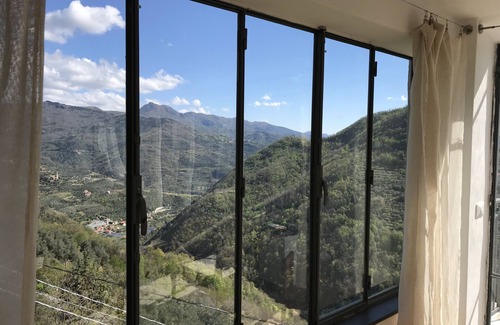 Borghetto d'Arroscia House | Mountains and sea - rustic, modern stone house with panoramic views