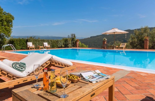 Monsummano Terme Villa | My Rental Homes - Villa del Colle with private swimming pool and covered patios