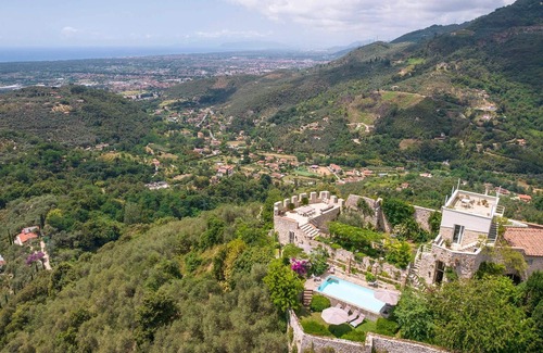 Santa Lucia Villa | My Rental Homes - La Rocca di Monteggiori with private pool, garden and terrace