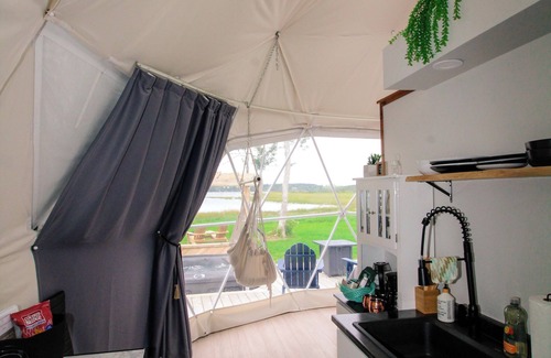 Pomquet Resort | Nautical Dome Luxury Rental with Hot Tub, Gazebo & Firepit!