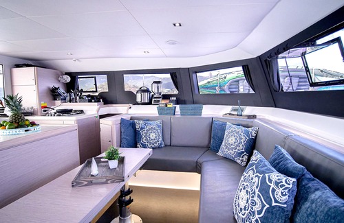 Estate Nisky Boat Rental | New 48' Catamaran - All-Inclusive Charter w/Captain and Chef for up to 8 Guests