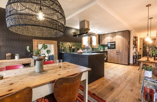 Les Bossons Apartment | New apartment, large, bright, patio, view of Mont Blanc, glacier, mountain.