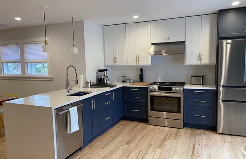 Hampton Bays House | New Beach House! Huge saltwater pool, outdoor shower, < 5 min beach, walk to bay