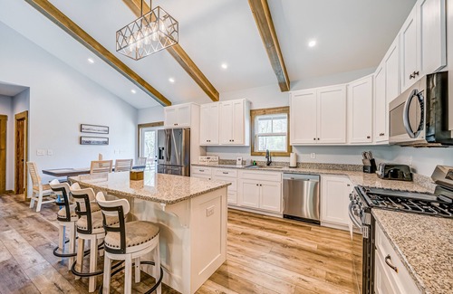 Ellijay House | New-build near town with fireplace, central AC, washer/dryer, deck & great views
