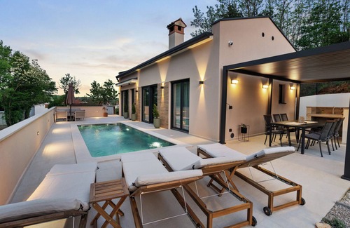 Sveta Katarina Villa | NEW Charming Villa Harmonia with Heated pool,Indoor Jacuzzi surrounded by nature