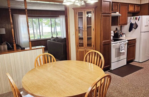 Kalkaska Cottage | New! Forrest’s Cabin - Lakefront with Sunset Views and Private Dock!