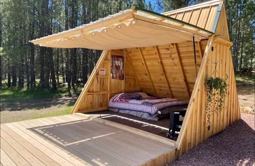 Custer Cabin | NEW! Glamping A-Frames, Stargazer 1 at Dakota Dream