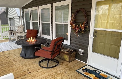 Shawano Cabin | New Lake Home with private dock access.