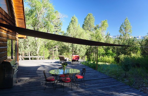 Ridgway House | NEW LISTING! Spectacular setting, Log Cabin w/Cascading Decks to Fishing Creek
