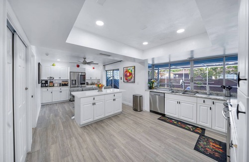 Miramar Villa | New Modern Retreat with King Bed/Heated Pool/Grill/only 8 miles to Beach!