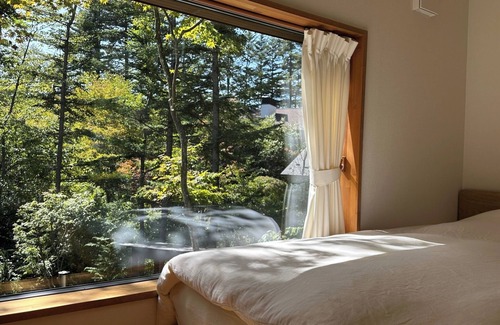 Kirizumi Onsen Hotel | New Open Karuizawa Style Villa KAZE Private yard Luxury kitchen BBQ bonfire/Kitasaku-gun Nagano