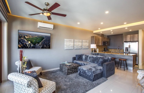 Puerto Vallarta Condo | New top floor ocean view quiet side at Nayri 1 block from beach