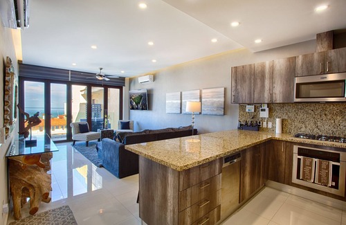 Puerto Vallarta Condo | New top floor ocean view quiet side at Nayri 1 block from beach