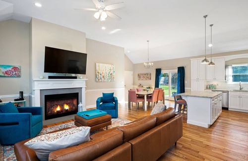 Greenport West House | Newly built ranch, beautifully landscaped with pool, large yard, patio,.
