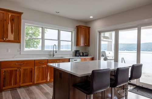 Cameron House | Newly Constructed Luxury Home On 150' Natural Beach With Dock And Hot Tub!