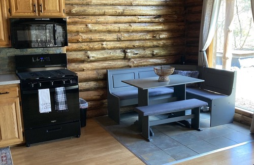 Sextonville Cabin | Newly remodeled log cabin next to beautiful Wisconsin River- Rivers Edge Cabin