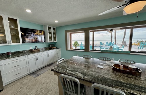 Spring Hill House | Newly Renovated! Beachfront Home- Private Pool- Directly on the Gulf of Mexico