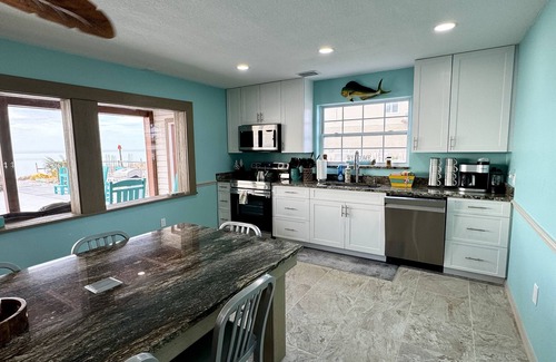 Spring Hill House | Newly Renovated! Beachfront Home- Private Pool- Directly on the Gulf of Mexico