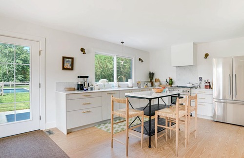 Peconic House | Newly Renovated, Stylish Peconic Retreat with Private Pool, Lush Grounds,.