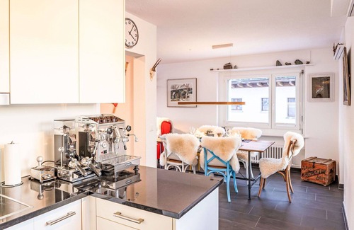 Sankt Moritz-Bad Apartment | Nice apartment for 4 guests with WIFI, TV, balcony, pets allowed, panoramic view and parking