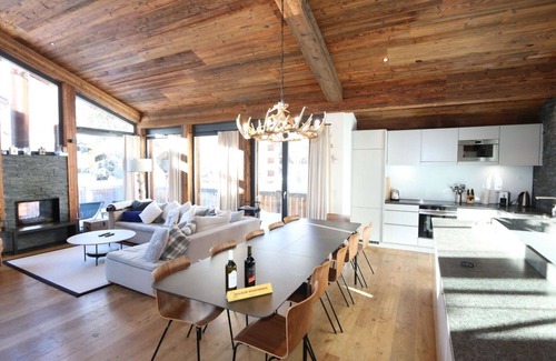 Saas-Fee Apartment | Nice apartment for 10 guests with WIFI, TV and balcony
