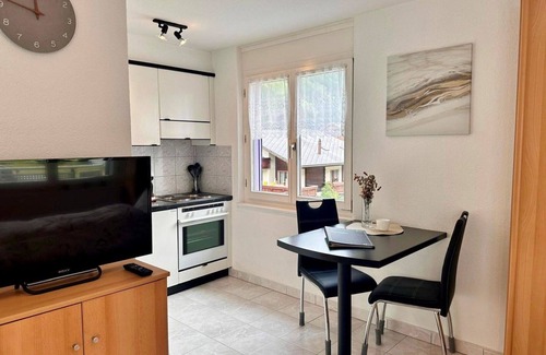 Saas Grund Apartment | Nice apartment for 2 guests with WIFI, TV, balcony and pets allowed