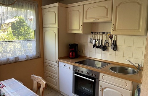 Dobbertin House | Nice apartment in villa for 4 people with TV, terrace, pets allowed and parking