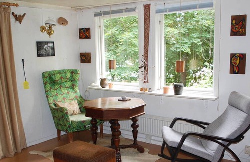 Tranas House | Nice holiday home on lake property with boat and sauna (can be rented)