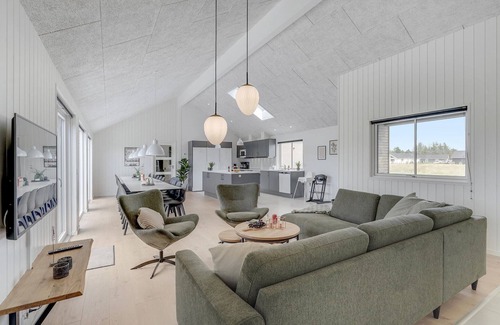 Houstrup House | Nice home in Nørre Nebel with sauna